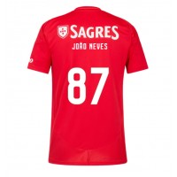 Dres Benfica Joao Neves #87 Domáci 2024-25 Krátky Rukáv